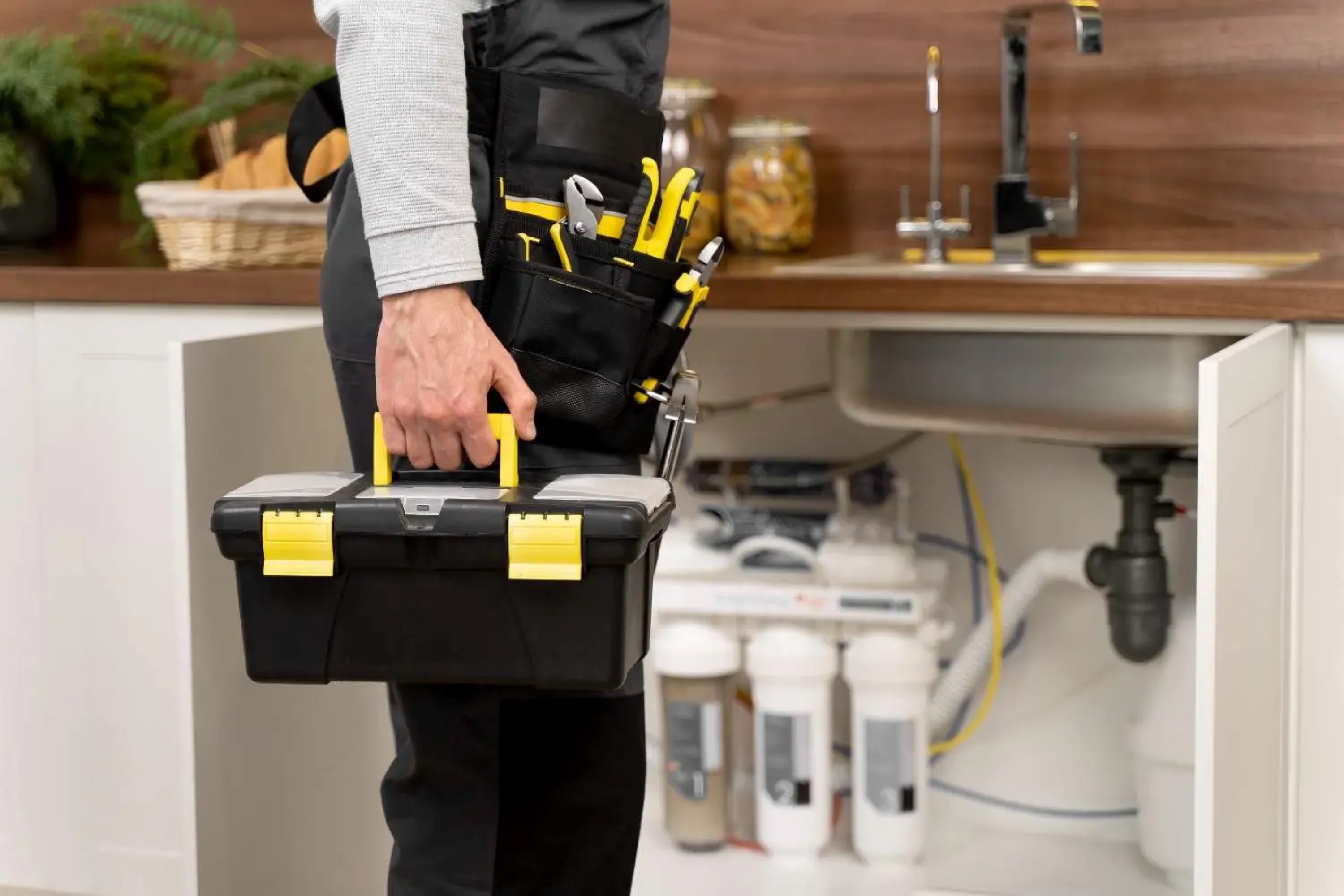 Handyman carrying out a general household repair